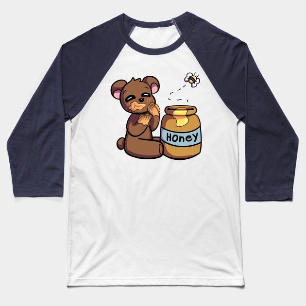 Honey Bear Baseball T-Shirt by Miss_Akane